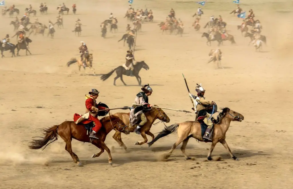 famous landmarks in Mongolia, horse, mongolia, warrior