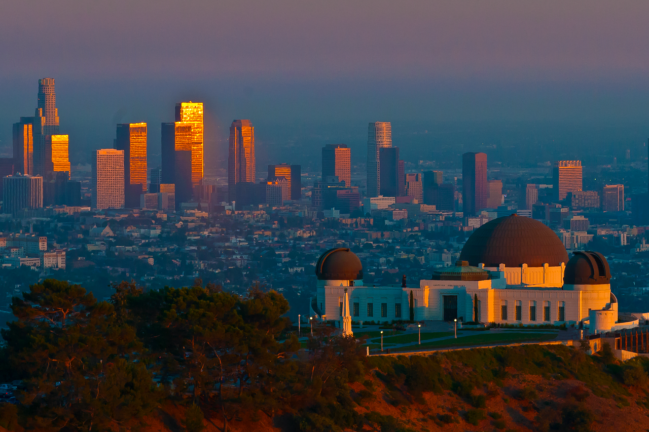 5 days in Los Angeles itinerary, Los Angeles, California, Griffith Observatory, LA skyline, golden hour, sunset in LA, Americas itineraries