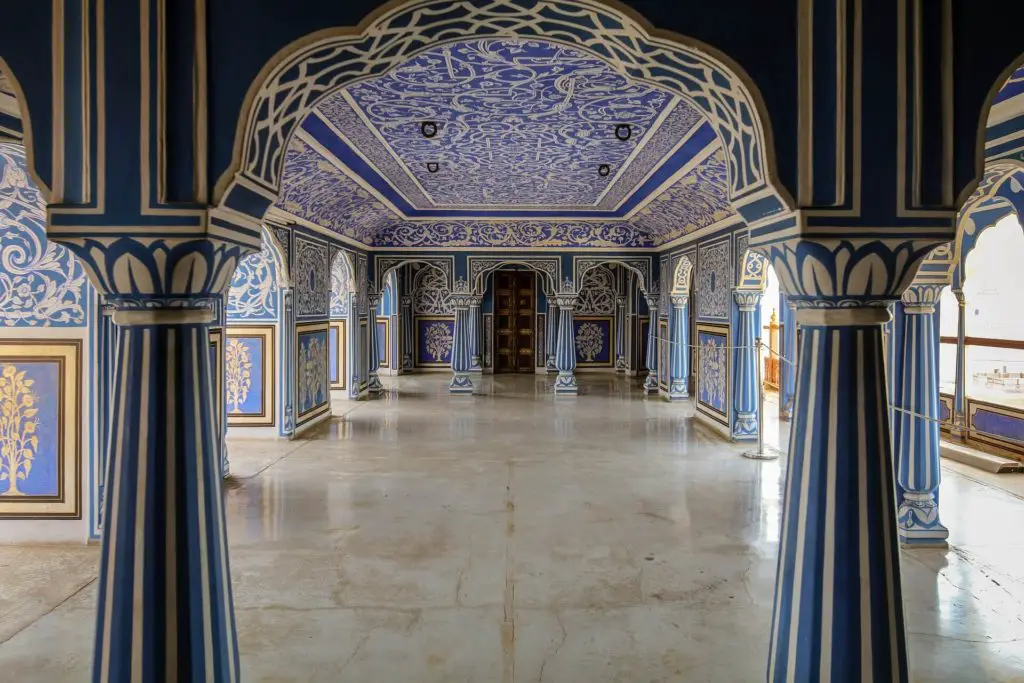 itinerary for Jaipur, blue room, City Palace Jaipur