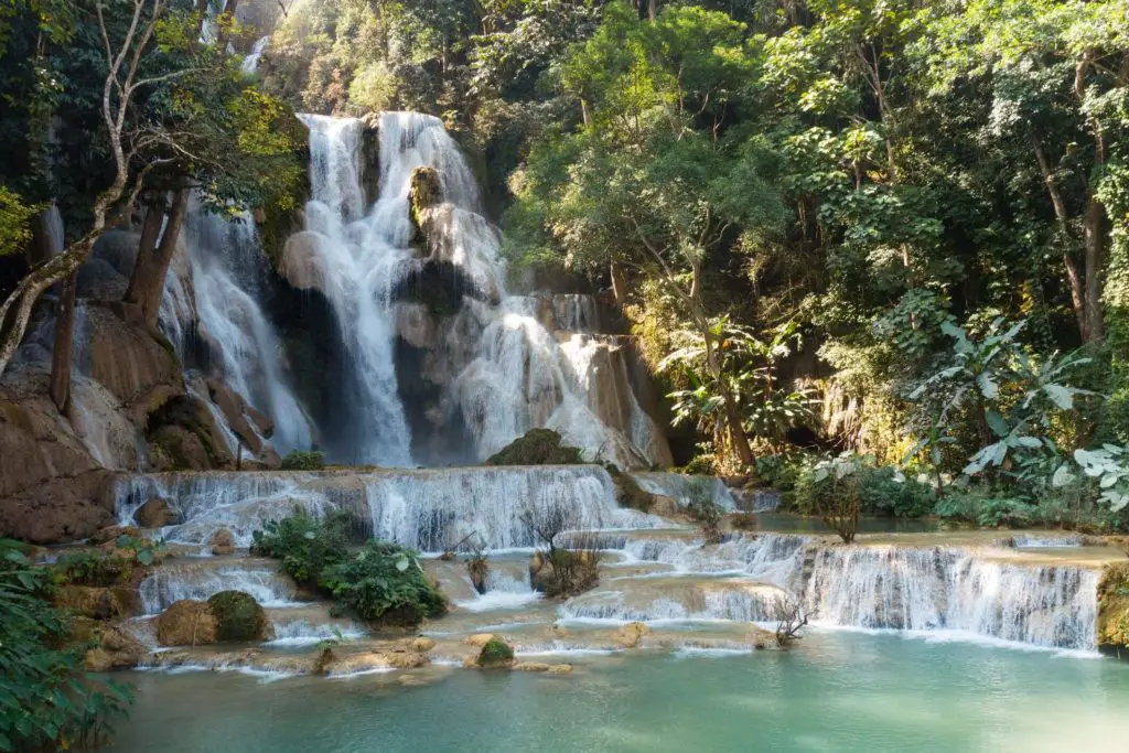 short getaway in Malaysia, kuang si waterfall, luang prabang, Laos