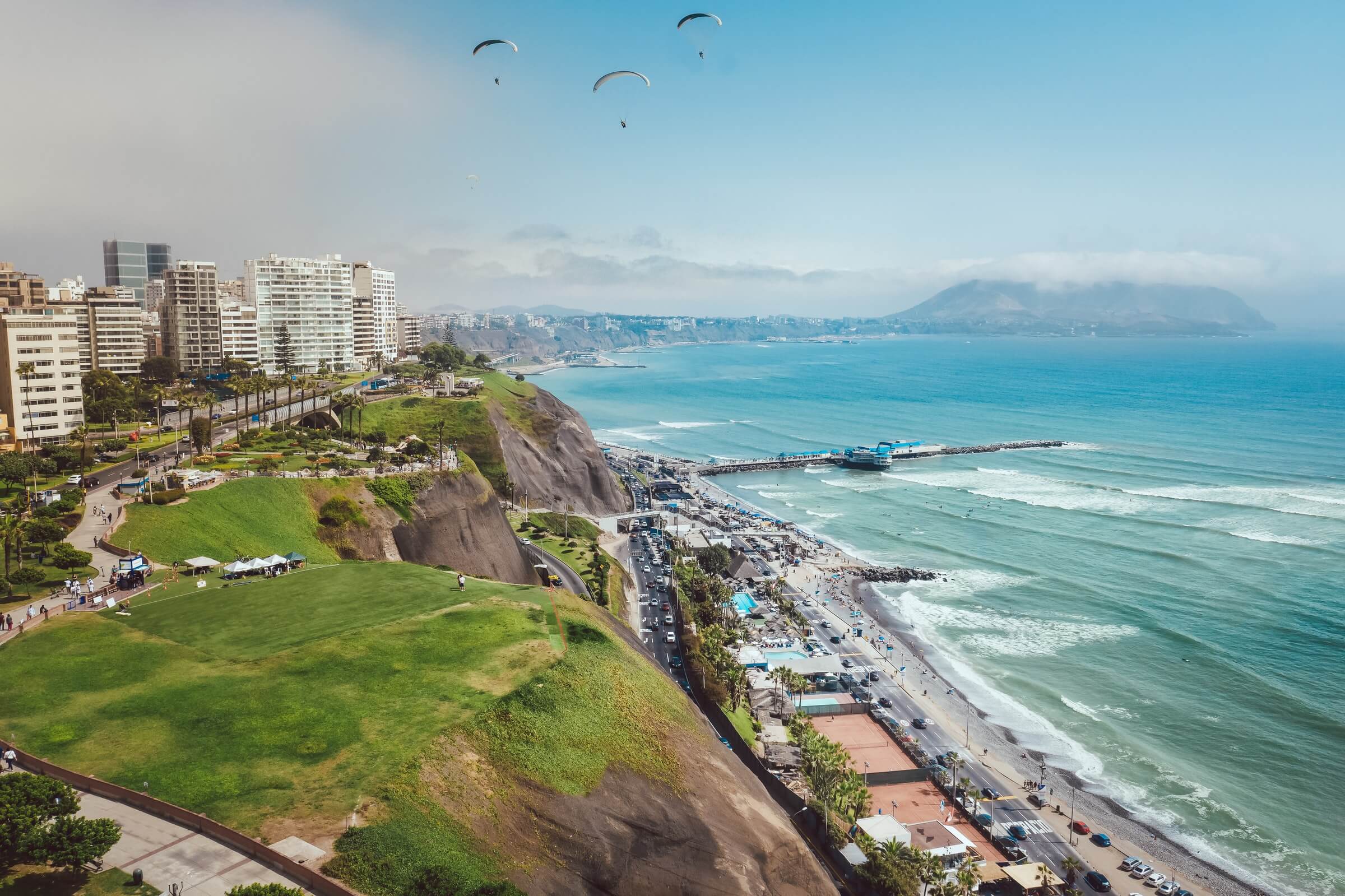2 days in Lima, Miraflores, Pacific Ocean, cliffs, Lima, Peru, Americas itineraries