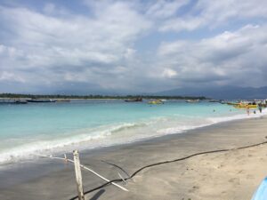 3 days in Lombok itinerary, beach at Gili Trawangan, Lombok, Indonesia