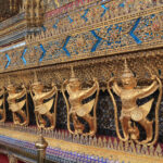 24 hours in Bangkok. This is an image of a row of statues at the Temple of the Reclining Buddha