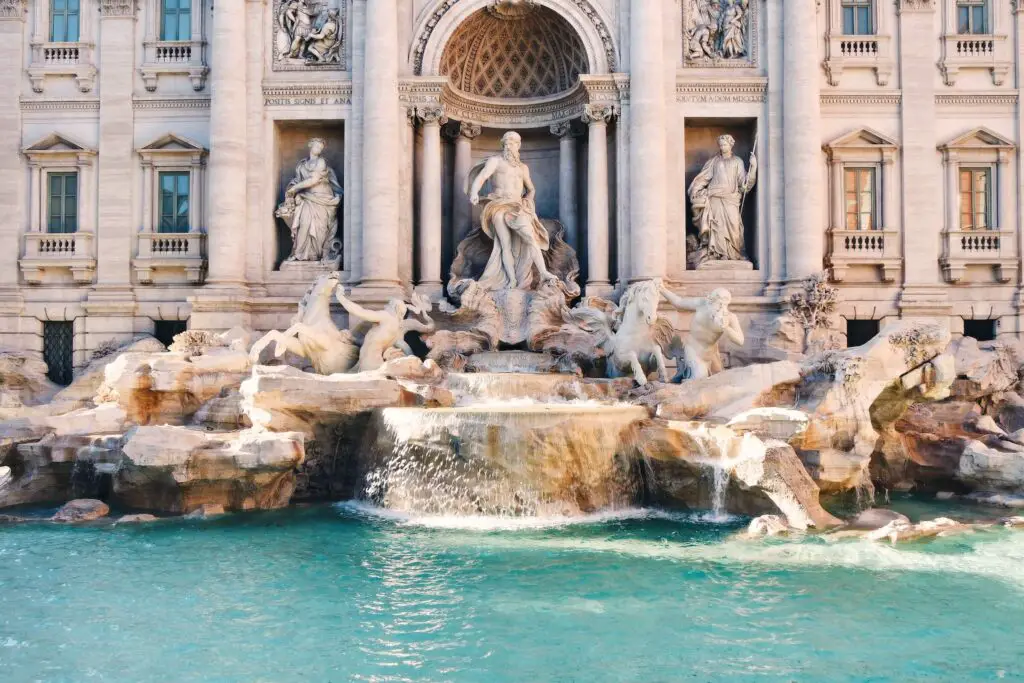 This is the front view of Trevi Fountain, an iconic landmark which is a must visit if you are spending 24 hours in Rome.