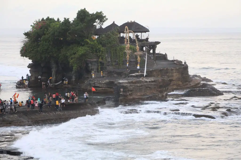 Bali breakup curse. This is an image of Tanah Lot temple at sunset in Bali, Indonesia.